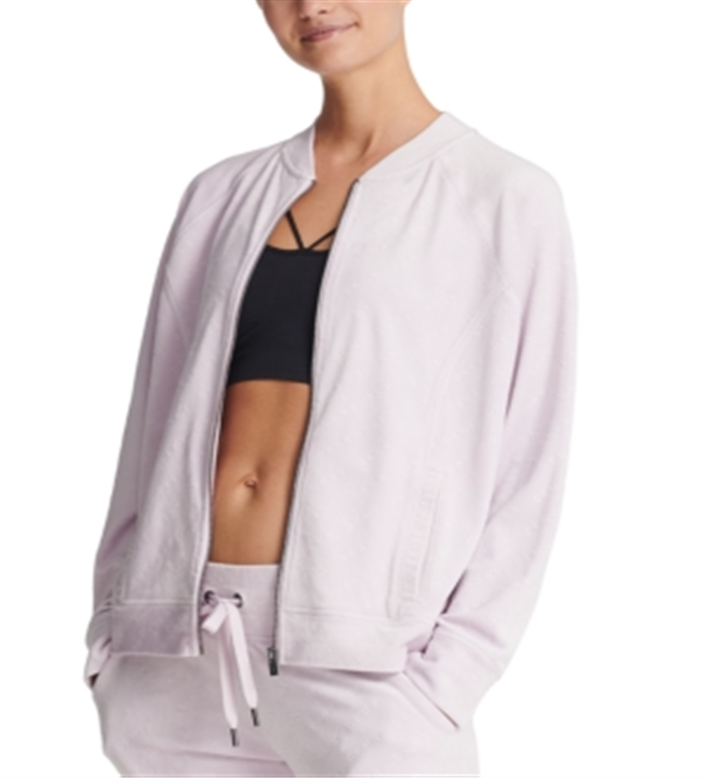 Jaqueta esportiva fitness feminina DKNY rosa tamanho extragrande