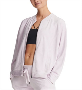 Jaqueta esportiva fitness feminina DKNY rosa tamanho extragrande