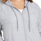 Calvin Klein Performance Plus Moletom com capuz feminino com zíper cinza tamanho 1X