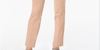 Calça skinny Alfani feminina com controle de barriga, rosa, tamanho 6, pequena