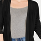Cardigan feminino Pointelle Duster da Charter Club, preto, tamanho pequeno G