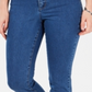 Calça jeans feminina Charter Club Tummy Control Bristol Capri, azul, tamanho 10