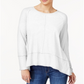 Estilo &amp; Co Feminino Algodão Cano Alto Baixo Branco Tamanho -XS