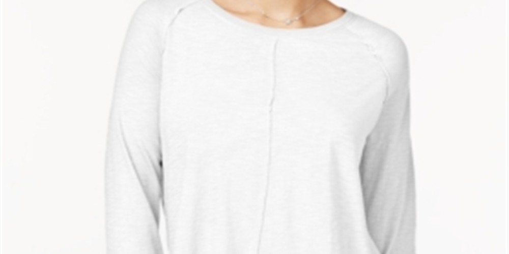 Estilo &amp; Co Feminino Algodão Cano Alto Baixo Branco Tamanho -XS