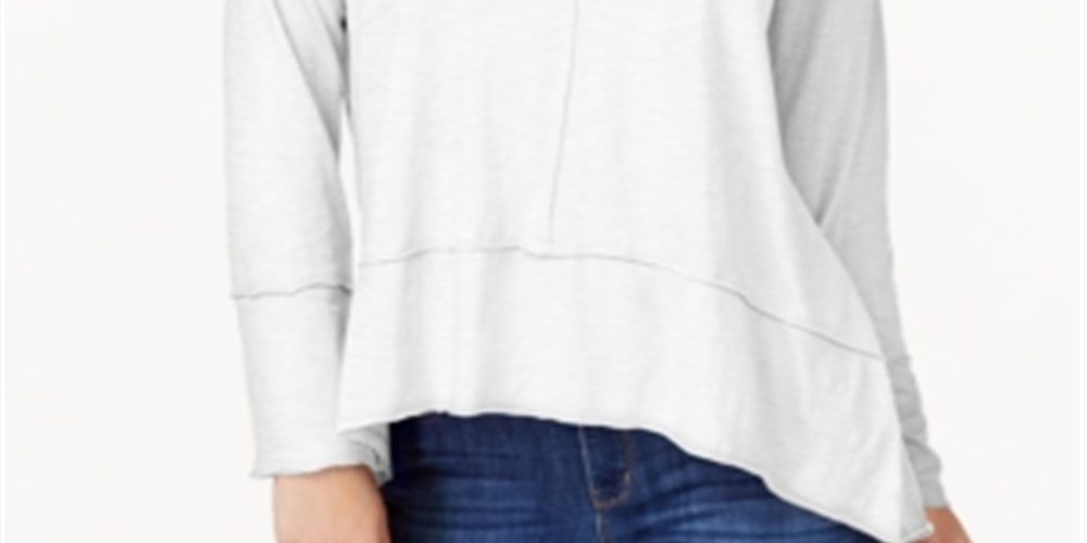 Estilo &amp; Co Feminino Algodão Cano Alto Baixo Branco Tamanho -XS