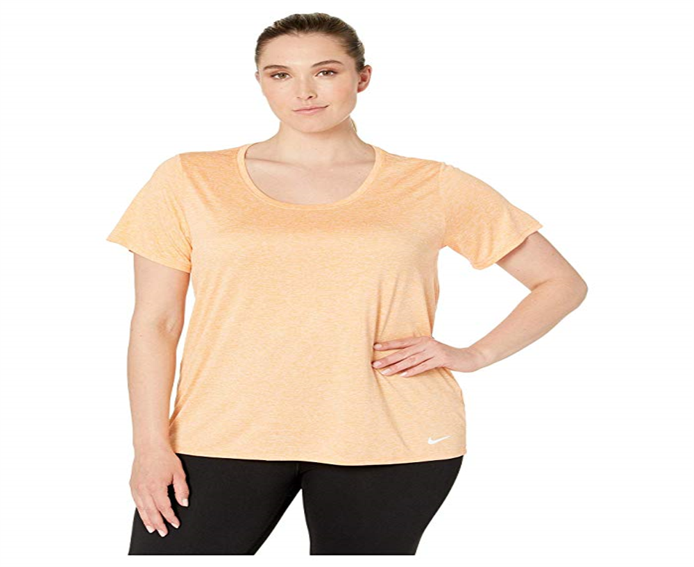 Blusa Nike Plus Fitness Yoga Feminina Laranja Tamanho -1X