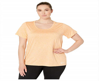 Blusa Nike Plus Fitness Yoga Feminina Laranja Tamanho -1X