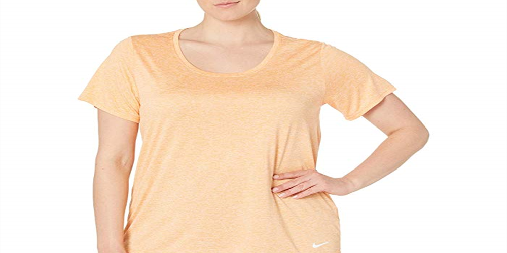 Blusa Nike Plus Fitness Yoga Feminina Laranja Tamanho -1X