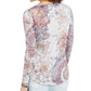 Blusa de malha estampada feminina Style &amp; Co, cinza, tamanho pequeno