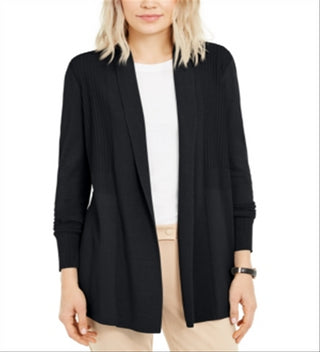 Cardigan Alfani Feminino Cintura Ribbed Preto Tamanho Pequeno P