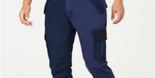 Calça cargo masculina American Rag Blocked, azul, tamanho 36x30