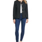 Jaqueta peplum sem gola feminina DKNY preta tamanho 8