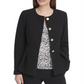 Jaqueta peplum sem gola feminina DKNY preta tamanho 8