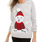 Karen Scott Suéter Fair Isle Bear Feminino Cinza Tamanho Pequeno P
