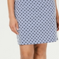 Saia estampada feminina Charter Club azul tamanho 16 petite
