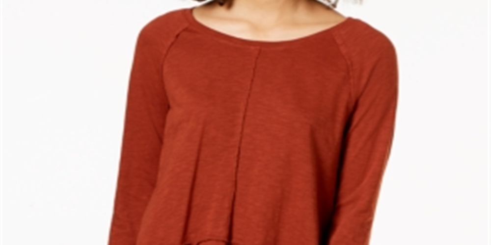 Estilo &amp; Co Feminino Algodão Cano Alto Cano Baixo Marrom Tamanho P