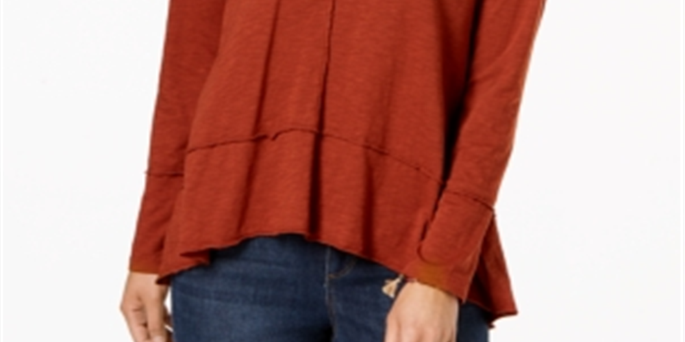 Estilo &amp; Co Feminino Algodão Cano Alto Cano Baixo Marrom Tamanho P