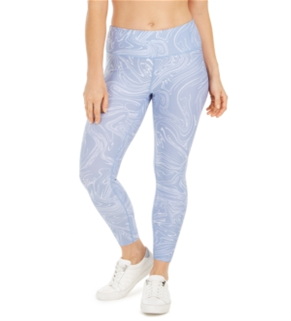 Calça legging feminina Calvin Klein estampada cintura alta azul tamanho extragrande