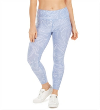 Calça legging feminina Calvin Klein estampada cintura alta azul tamanho extragrande