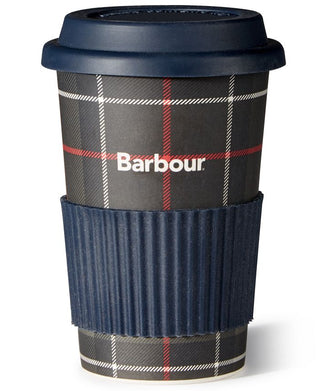 Caneca de viagem masculina Barbour Tartan azul tamanho M