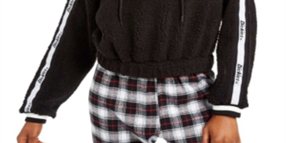 Dickies Moletom curto feminino preto tamanho GG