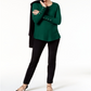 Suéter Alfani Feminino com Detalhe de Botão de Pressão e Canelado Verde Tamanho XX-G