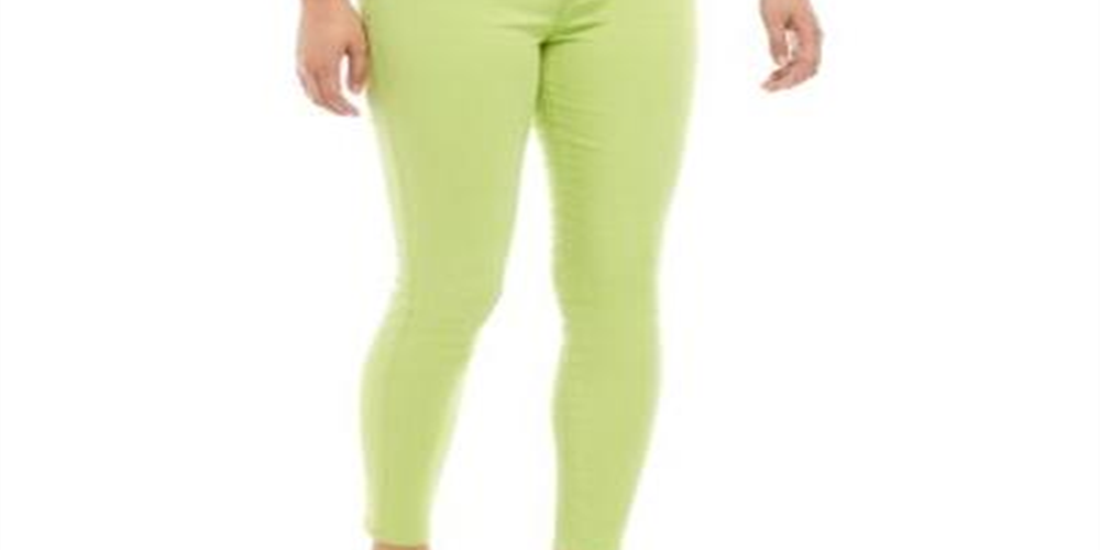 Calça jeans skinny infantil rosa da Celebrity, tamanho 11, verde