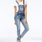 Macacão jeans skinny da Dollhouse Junior, azul, tamanho 3