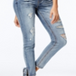 Macacão jeans skinny da Dollhouse Junior, azul, tamanho 3