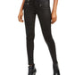 Calça jeans skinny feminina Kendall + Kylie com bolso e zíper, preta, tamanho 32