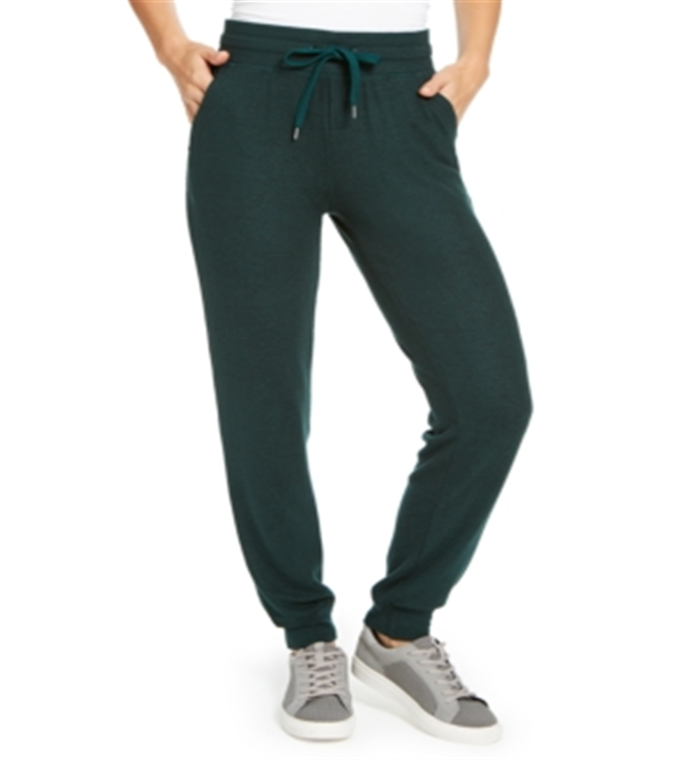 Calça casual feminina Ideology com perna larga e gravata verde tamanho XX-G