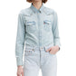 Camiseta Levi's Ultimate Western Daydreamin de algodão feminina, azul, tamanho grande