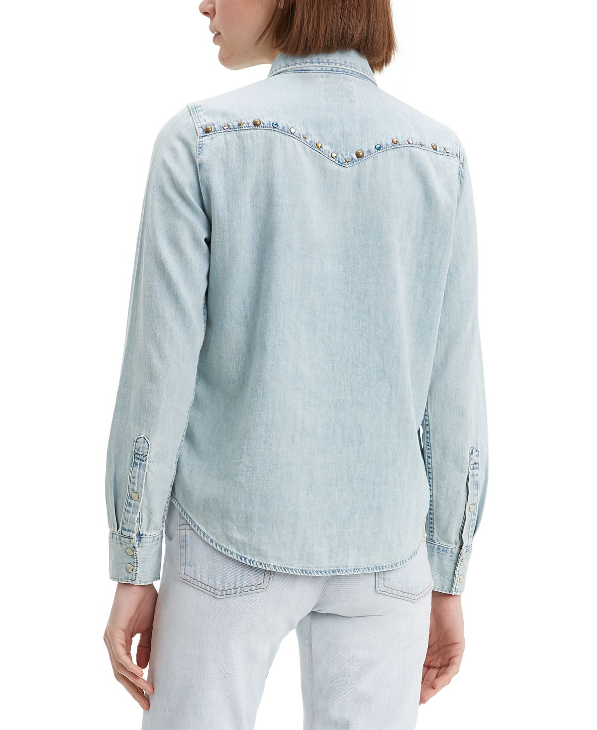 Camiseta Levi's Ultimate Western Daydreamin de algodão feminina, azul, tamanho grande
