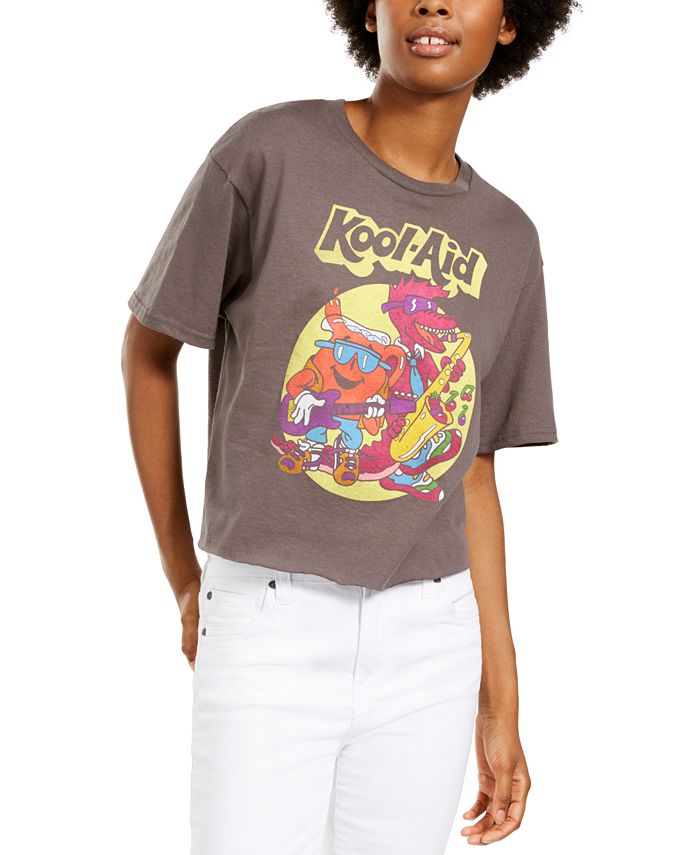 Camiseta retrô Kool Aid do Mad Engine Junior, cinza, tamanho M