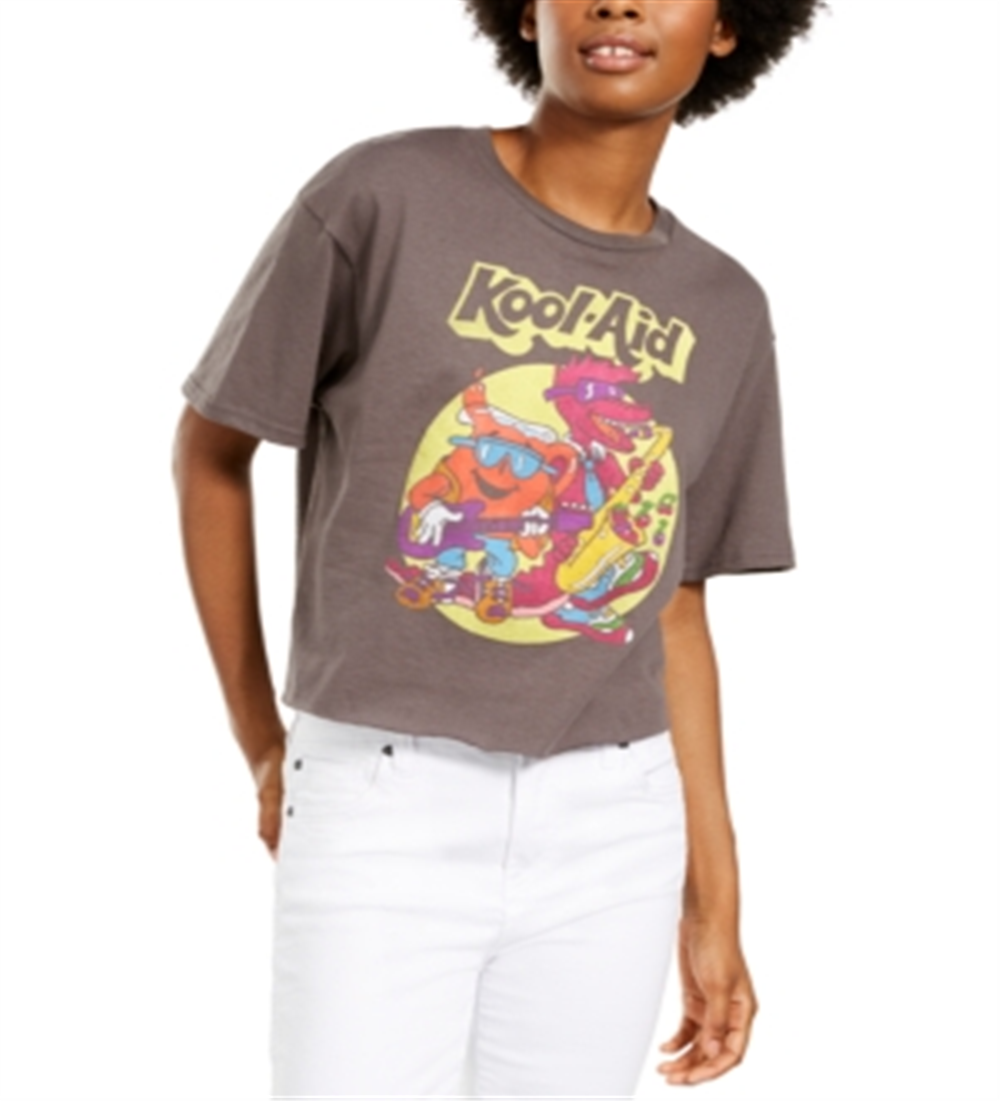 Camiseta retrô Kool Aid do Mad Engine Junior, cinza, tamanho M