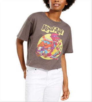 Camiseta retrô Kool Aid do Mad Engine Junior, cinza, tamanho M