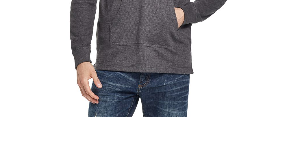 Moletom com capuz texturizado vintage masculino à prova de intempéries, cinza, tamanho G