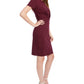 Vestido camiseta feminino de malha manga curta Ultra Flirt roxo tamanho XX-G
