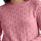Suéter pulôver de malha Emily Pointelle feminino Lucky Brand, rosa, tamanho médio