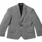 Tommy Hilfiger Big Boy's Stretch Windowpane Plaid Suit Jacket Preto Tamanho 14