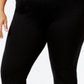 Calça legging feminina Calvin Klein Performance Pull-on Active, preta, tamanho 2X