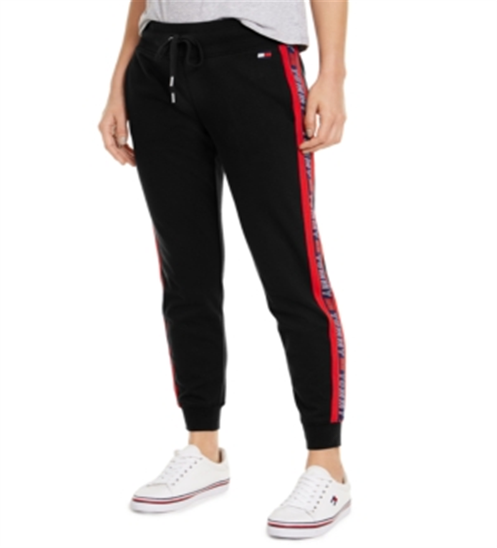 Calça Lounge Estampada Tommy Hilfiger Feminina Preta Tamanho XX-G