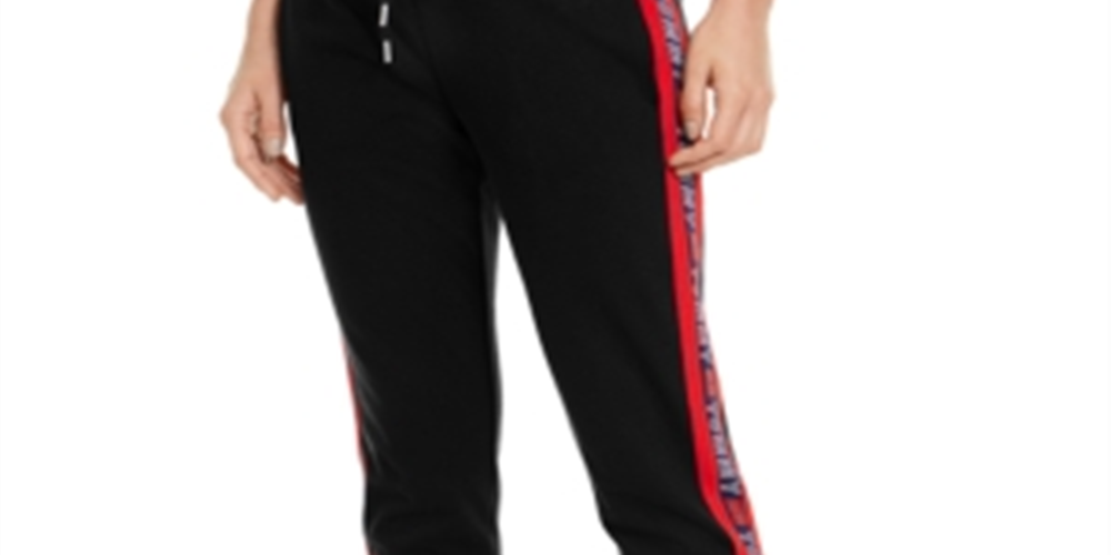 Calça Lounge Estampada Tommy Hilfiger Feminina Preta Tamanho XX-G
