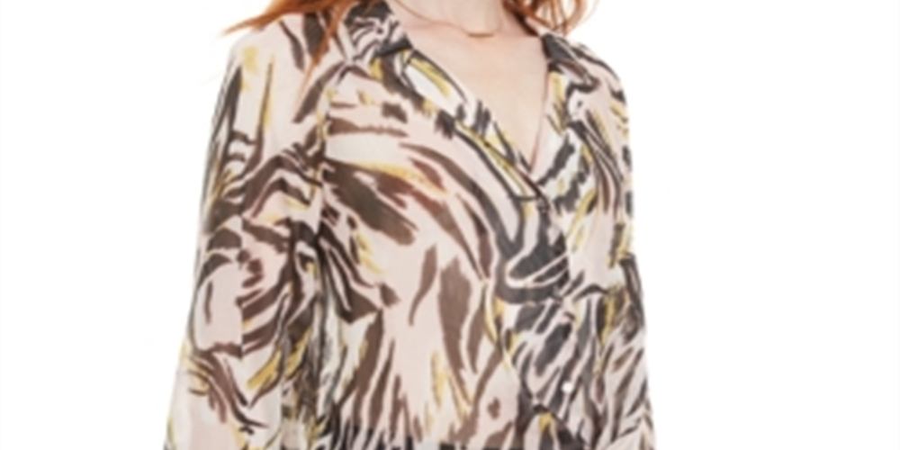 Blusa feminina Bar III com botões frontais e amarração frontal, rosa, tamanho extrapequeno