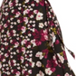Saia envelope floral midi Calvin Klein feminina, preta, tamanho 14W