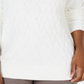 Karen Scott Suéter Feminino Basket Stitch Branco Tamanho X-G