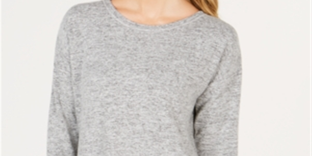 Camiseta esportiva feminina mesclada Ideology, prata, tamanho M