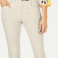 Calça feminina Charter Club Solid Newport Slim Leg Marrom Tamanho 10 Petite
