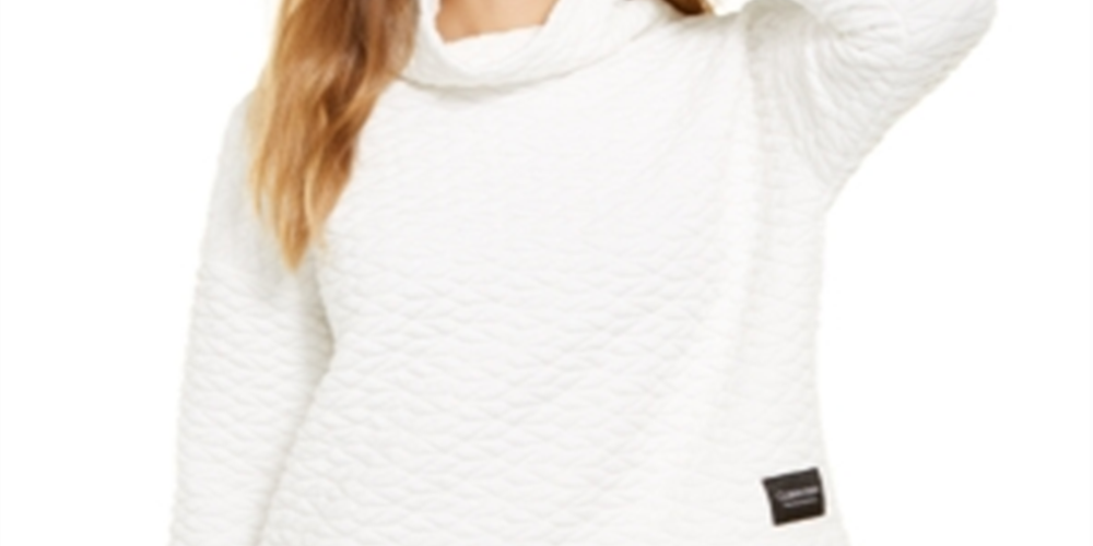 Blusa acolchoada com gola alta Calvin Klein Performance feminina, preta, tamanho XXL