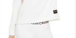 Blusa acolchoada com gola alta Calvin Klein Performance feminina, preta, tamanho XXL